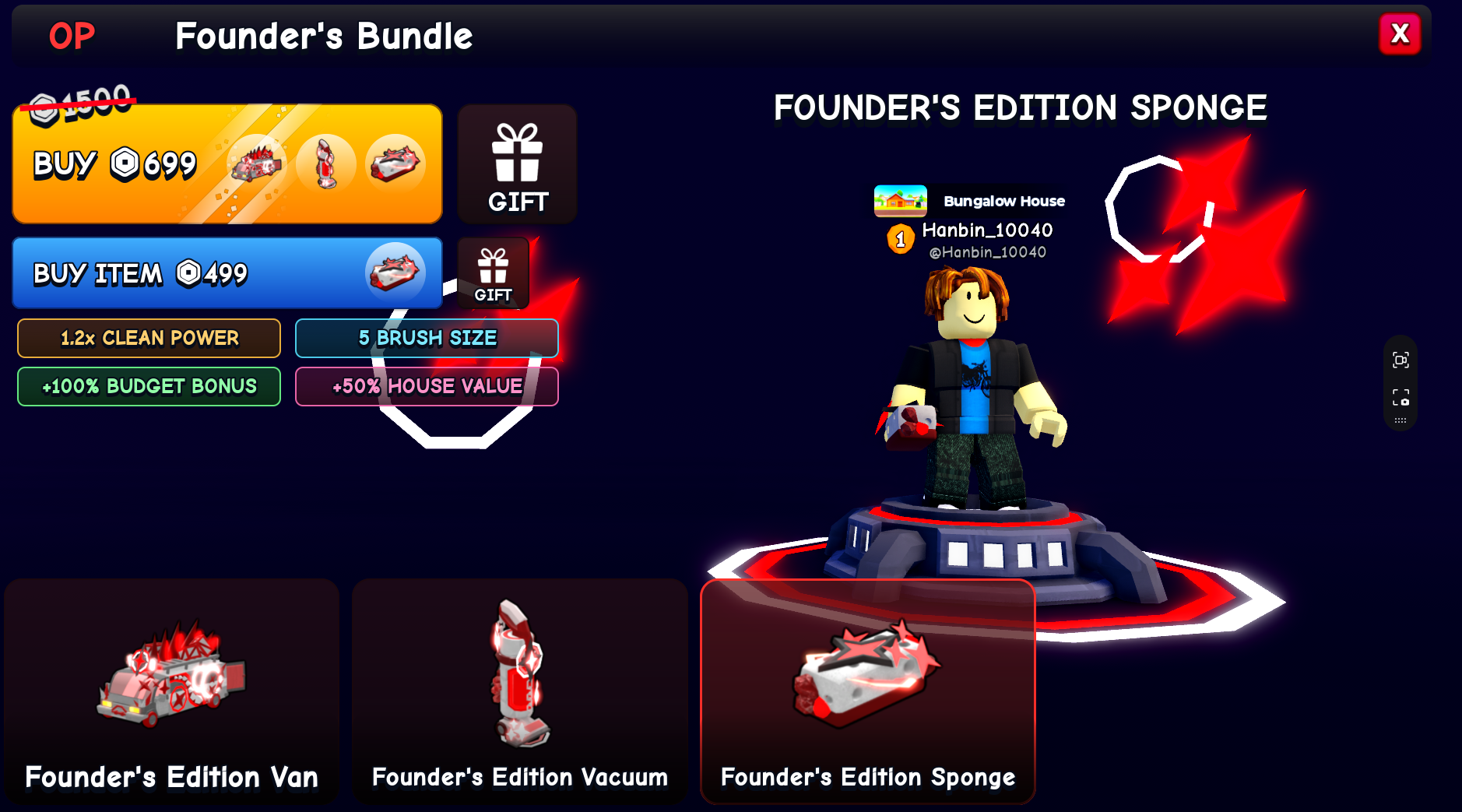 Founder's Edition Sponge bundle screenshot