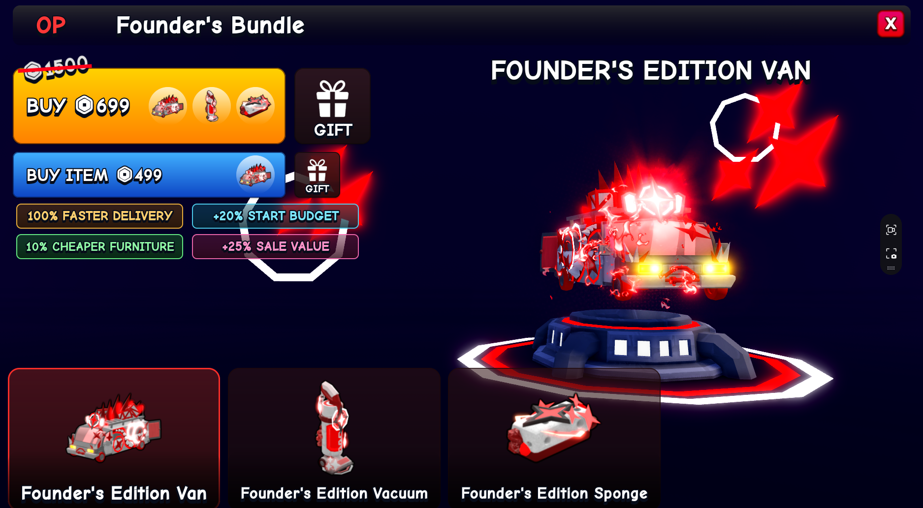 Founder's Edition Van bundle screenshot